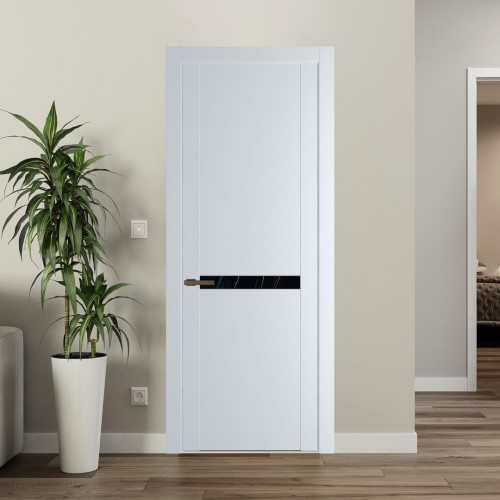 Межкомнатная дверь ProfilDoors 1.4P.O Вайт Неро мрамор молдинг Деорэ