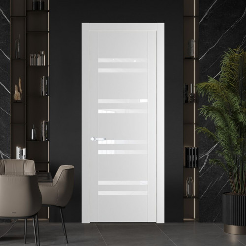 Межкомнатная дверь ProfilDoors 1.6P Крем Вайт Белый триплекс