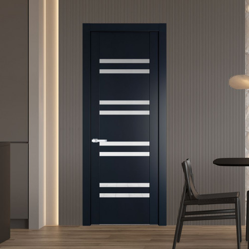 Межкомнатная дверь ProfilDoors 1.6P Нэви Блу Прозрачное