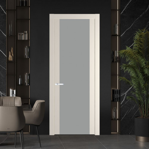 Межкомнатная дверь ProfilDoors 1.7P Кремовая Магнолия Монохром серый
