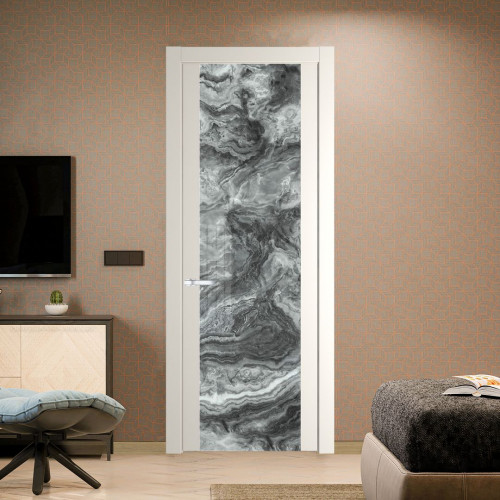 Межкомнатная дверь ProfilDoors 1.7P Перламутр белый Атриум серебро