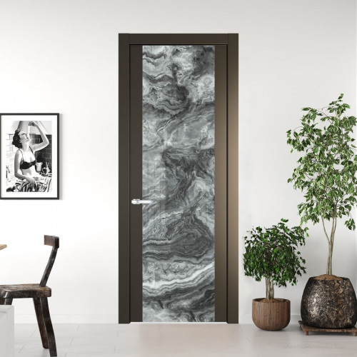 Межкомнатная дверь ProfilDoors 1.7P Перламутр бронза Атриум серебро