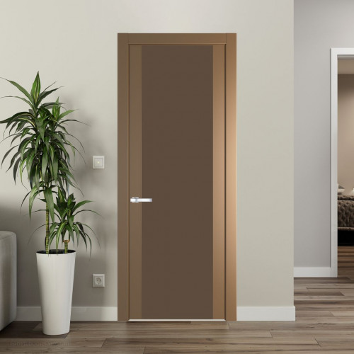 Межкомнатная дверь ProfilDoors 1.7P.O Перламутр золото Монохром гляссе