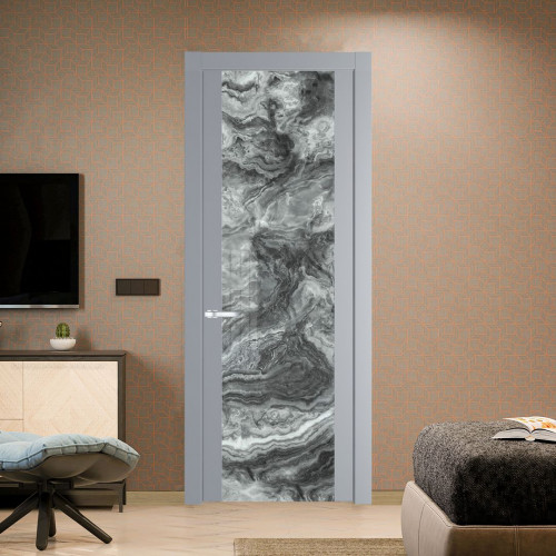 Межкомнатная дверь ProfilDoors 1.7P Смоки Атриум серебро