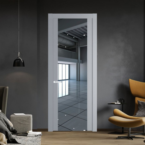 Межкомнатная дверь ProfilDoors 1.7P Смоки Зеркало