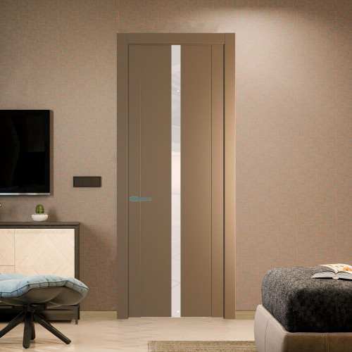 Межкомнатная дверь ProfilDoors 1.8P.O Перламутр золото Lacobel Перламутровый лак молдинг Зеленый воск
