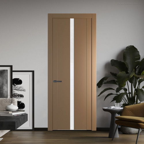 Межкомнатная дверь ProfilDoors 1.8P Перламутр золото Лак классик молдинг Серая ночь