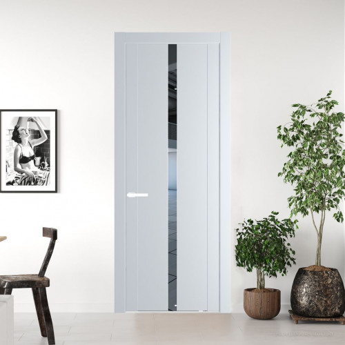 Межкомнатная дверь ProfilDoors 1.8P Вайт Зеркало молдинг Вайт
