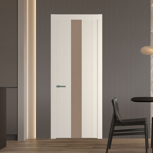Межкомнатная дверь ProfilDoors 1.9P Кремовая Магнолия Монохром капучино молдинг Зеленый воск