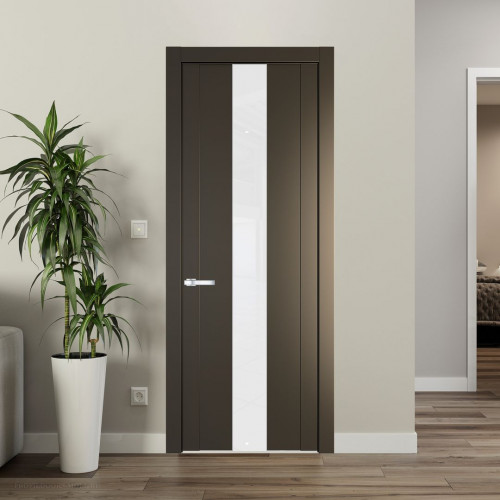 Межкомнатная дверь ProfilDoors 1.9P Перламутр бронза Лак классик молдинг Серебро
