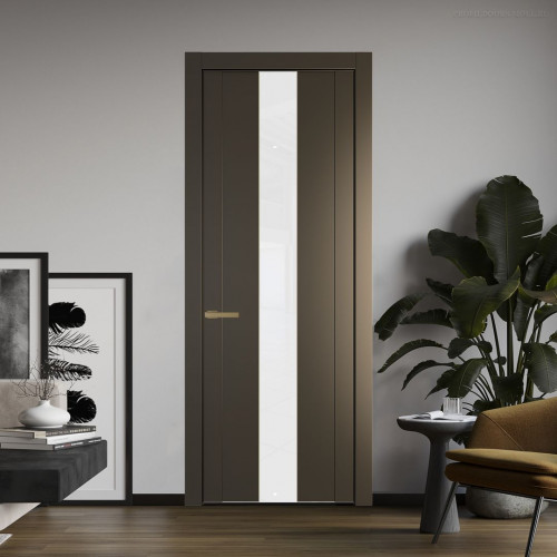 Межкомнатная дверь ProfilDoors 1.9P Перламутр бронза Лак классик молдинг Золото
