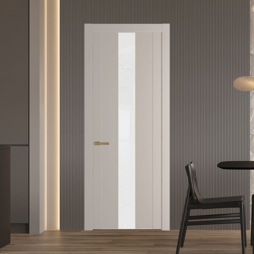 Межкомнатная дверь ProfilDoors 1.9P Сэнд Лак классик молдинг Золото