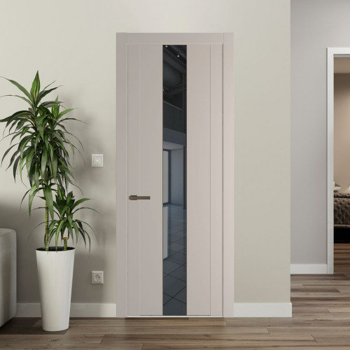 Межкомнатная дверь ProfilDoors 1.9P.O Сэнд Зеркало Grey молдинг Деорэ