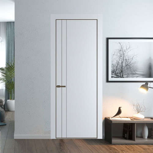 Межкомнатная дверь ProfilDoors 12 PA Вайт с профилем Деорэ