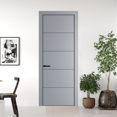 Межкомнатная дверь ProfilDoors 15 PA Смоки с профилем Черный