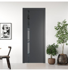 18 PA Графит с профилем Серая Ночь с стеклом  зеркало grey