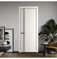 18 PA Перламутр белый с профилем Черный с стеклом  монохром серый