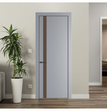 18 PA Смоки с профилем Серая Ночь с стеклом  монохром гляссе