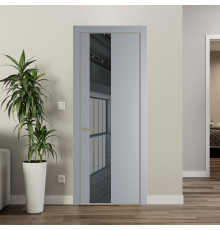 19 PA Смоки с профилем Никель с стеклом  зеркало grey