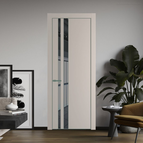 Межкомнатная дверь ProfilDoors 20 PA Санд с профилем Зеленый воск с стеклом  зеркало grey