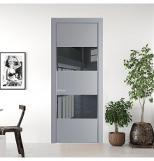 22 PA Смоки с профилем Серебро с стеклом  зеркало grey