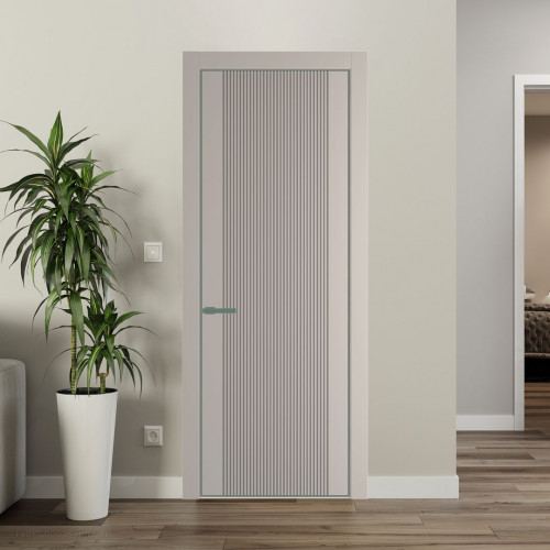 Межкомнатная дверь ProfilDoors 37 PA с фрезерованным рисунком Санд с профилем Зеленый воск
