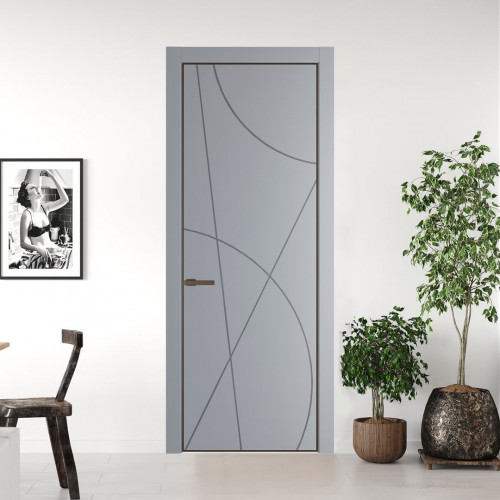 Межкомнатная дверь ProfilDoors 4 PA Смоки с профилем Деорэ