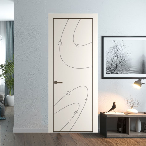 Межкомнатная дверь ProfilDoors 5 PA Перламутр белый с профилем Деорэ