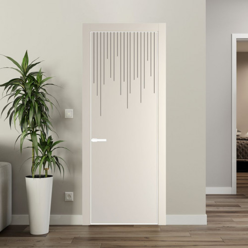 Межкомнатная дверь ProfilDoors 8 PA Кремовая Магнолия с профилем Вайт