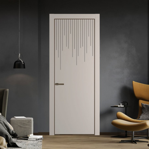 Межкомнатная дверь ProfilDoors 8 PA Санд с профилем Деорэ