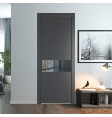 17 PE с вставкой из стекла зеркало grey Графит с алюминиевой кромкой Никель
