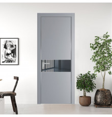 17 PE с вставкой из стекла зеркало grey Смоки с алюминиевой кромкой Серебро