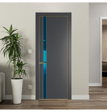 18 PE с вставкой из стекла зеркало blue Графит с алюминиевой кромкой Золото