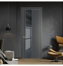 19 PE с вставкой из стекла зеркало grey Графит с алюминиевой кромкой Никель