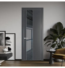 19 PE с вставкой из стекла зеркало grey Графит с алюминиевой кромкой Серебро