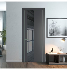 19 PE с вставкой из стекла зеркало grey Графит с алюминиевой кромкой Зеленый воск