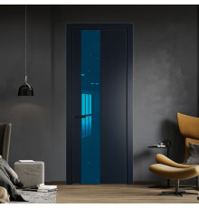 19 PE с вставкой из стекла зеркало blue Нэви Блу с алюминиевой кромкой Черный