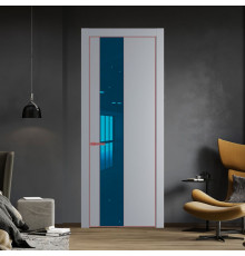 19 PE с вставкой из стекла зеркало blue Смоки с алюминиевой кромкой Красный антрацит