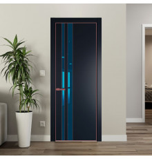 20 PE с вставкой из стекла зеркало blue Нэви Блу с алюминиевой кромкой Красный антрацит