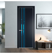 20 PE с вставкой из стекла зеркало blue Нэви Блу с алюминиевой кромкой Матовая