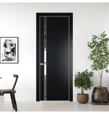 21 PE с вставкой из стекла зеркало Блэк с алюминиевой кромкой Матовая