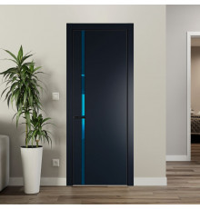 21 PE с вставкой из стекла зеркало blue Нэви Блу с алюминиевой кромкой Черный