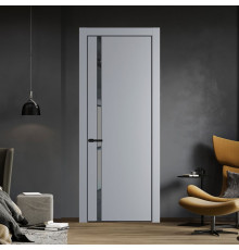 21 PE с вставкой из стекла зеркало grey Смоки с алюминиевой кромкой Черный