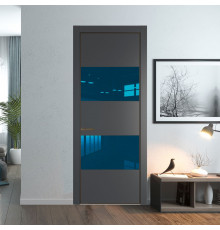 22 PE с вставкой из стекла зеркало blue Графит с алюминиевой кромкой Деорэ