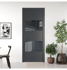 22 PE с вставкой из стекла зеркало grey Графит с алюминиевой кромкой Серая Ночь