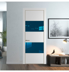 22 PE с вставкой из стекла зеркало blue Крем Вайт с алюминиевой кромкой Шампань