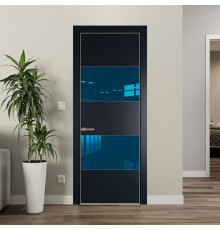 22 PE с вставкой из стекла зеркало blue Нэви Блу с алюминиевой кромкой Шампань