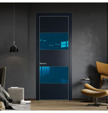 22 PE с вставкой из стекла зеркало blue Нэви Блу с алюминиевой кромкой Зеленый воск