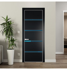 23 PE с вставкой из стекла зеркало blue Блэк с алюминиевой кромкой Вайт