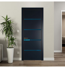 23 PE с вставкой из стекла зеркало blue Нэви Блу с алюминиевой кромкой Деорэ